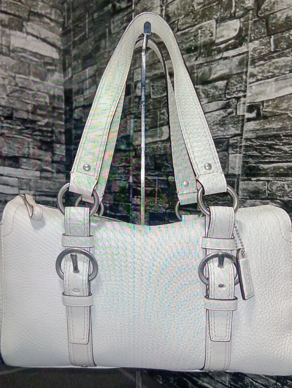 Coach Chelsea Y2k Off White Leather Shoulder Satchel Bag Creed: M0779-F10887